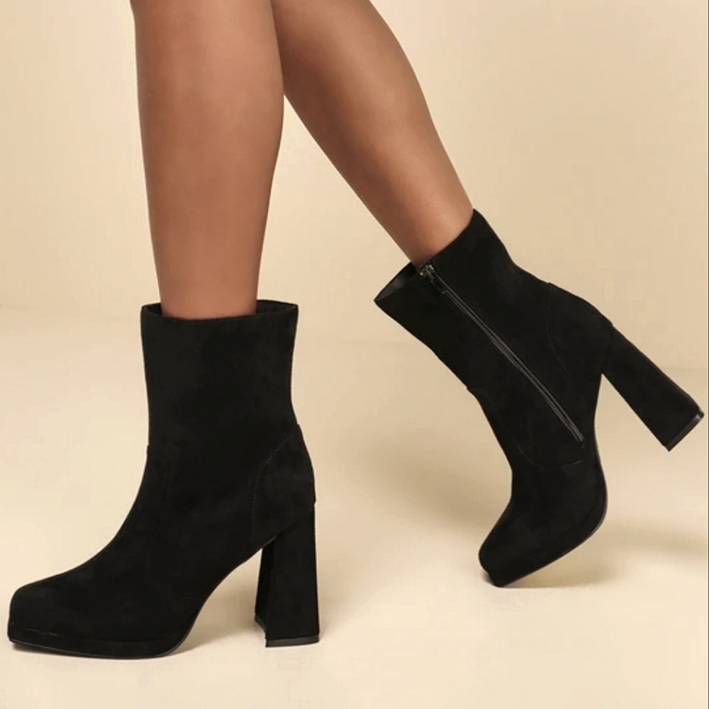 Lulu's | Suede Ankle Boots